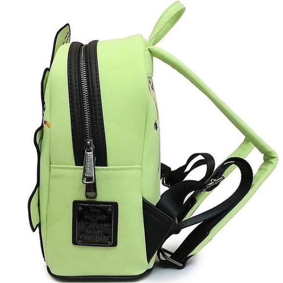BNWT!✨Loungefly✨EXCLUSIVE✨Disney NBC Oogie Boogie GLOW IN DARK Backpack! 💚🕷🕸 - Picture 5 of 7